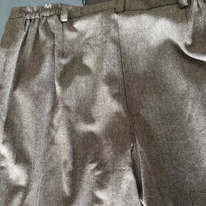 Jessica London Brown and Cream Herringbone Fabric